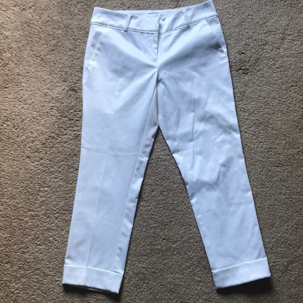 NY&Co cropped white pants